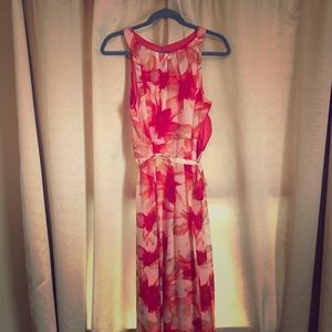 Floral print maxi dress